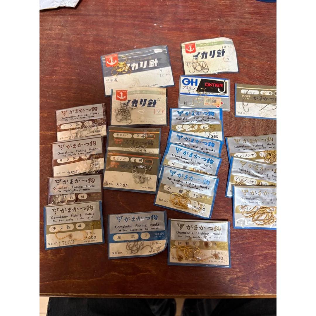 Used Gamakatsu Fish Hooks Bulk Sale Mountain Stream Chinu Gray Ikari Hooks Over 100 total