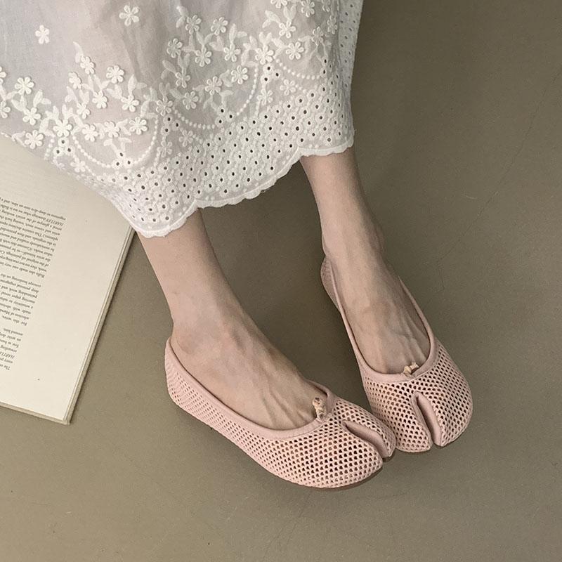 Fashion Fashion Mesh Ladies Flats Slip On Shoes Summer Spring Female Breathable Footwear Shallow Luxury Women Ballet Flats Shoes