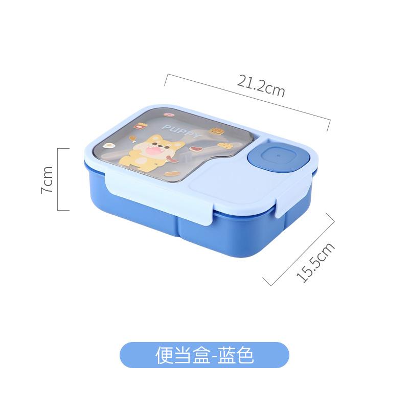 Lunch box scolastica in cartone personalizzabile ad alta capacità con scomparti e posate, regalo ideale per il rientro a scuola e le vacanze