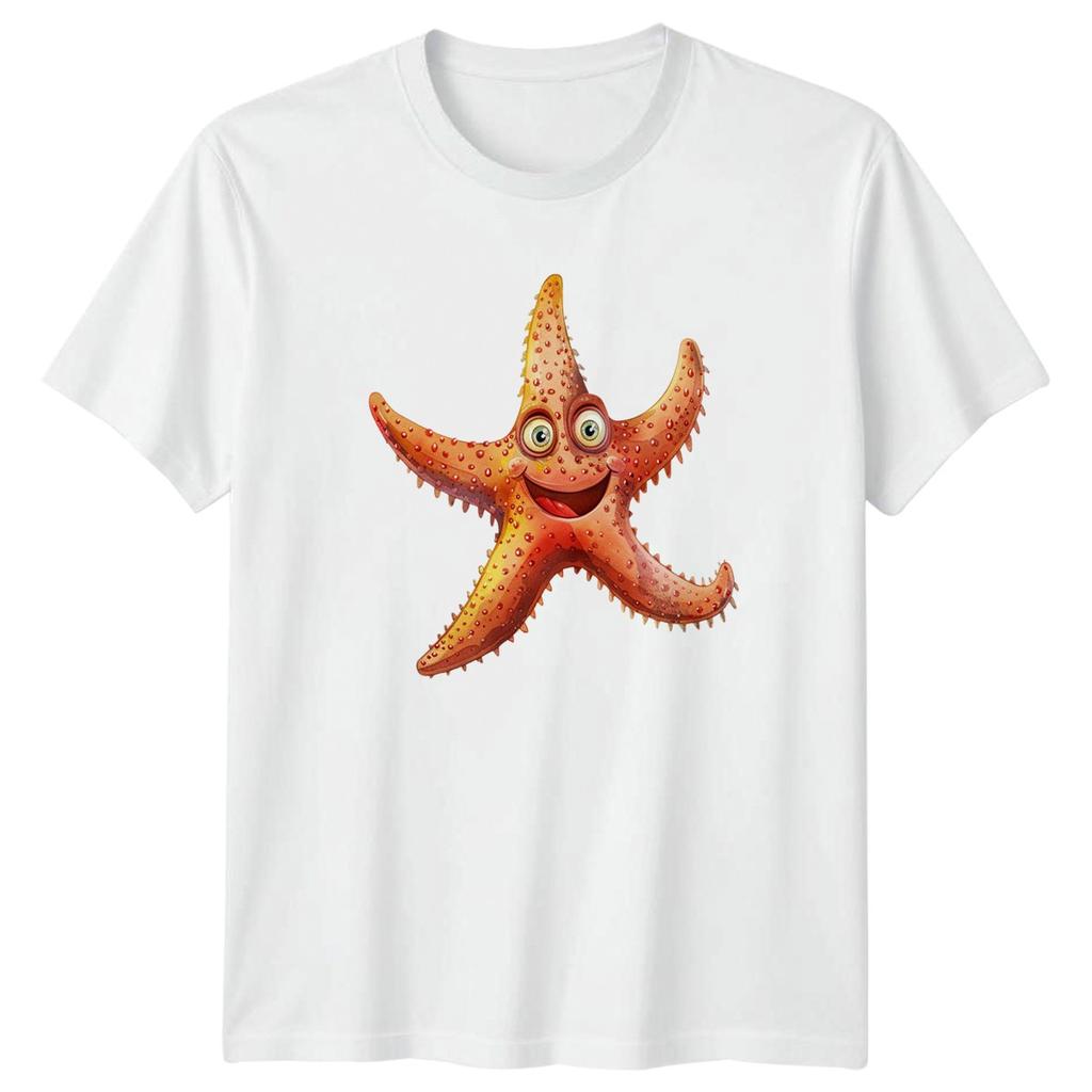 Whimsical Starfish TShirt Underwater Marine Wildlife Gift For Him And Her