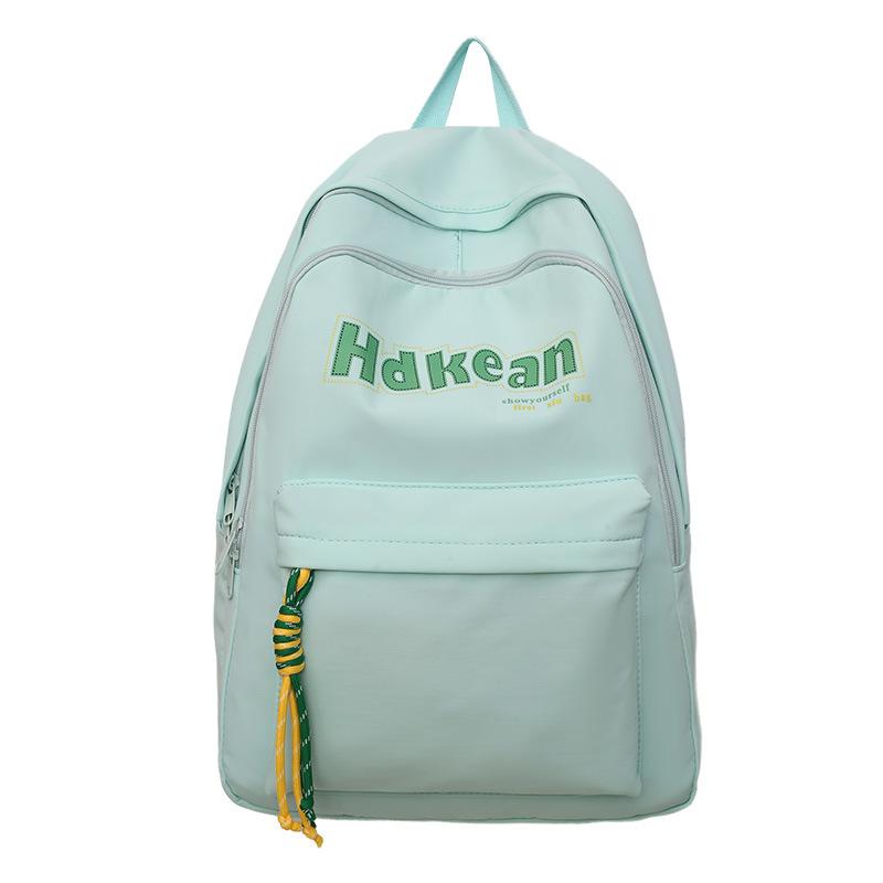 Fashion Travel Japanese Backpack Female Student Large Capacity Trend Backpack Travel Lightweight High Face Schoolbag Contrasting Colors