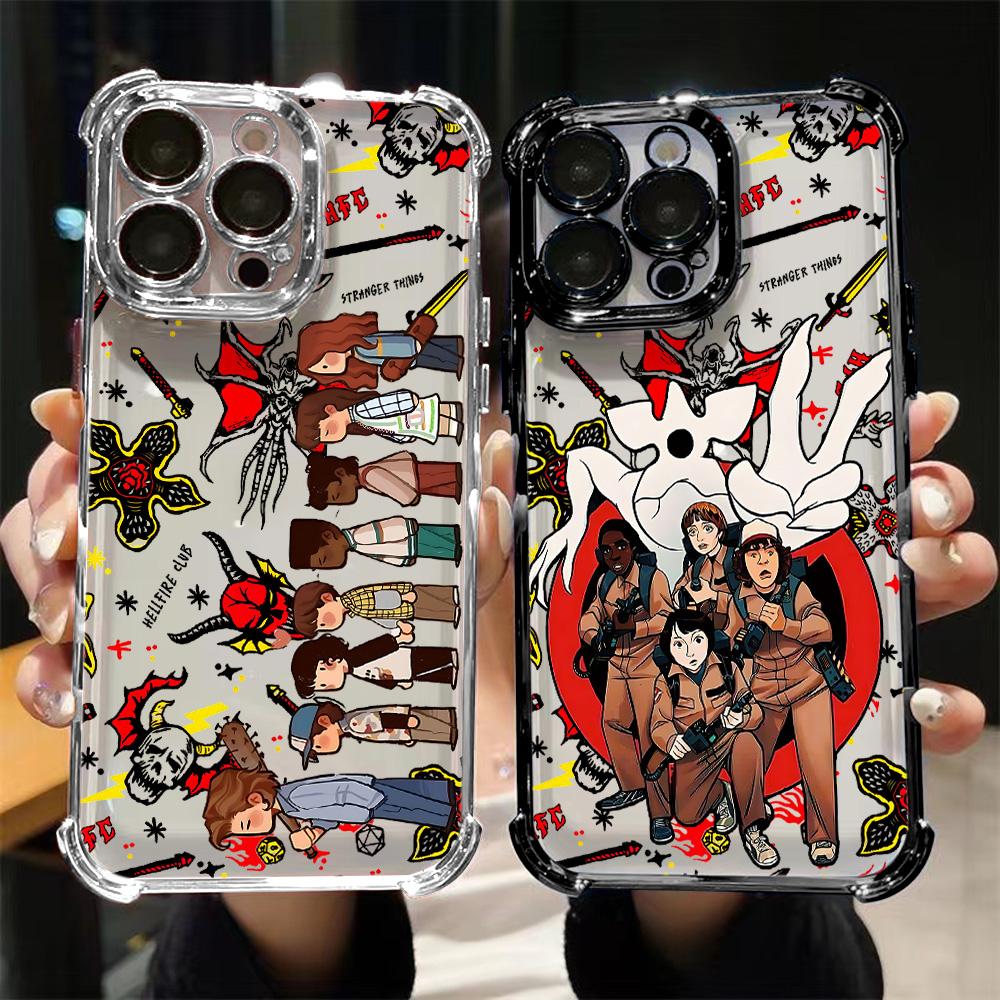 Luxury S-Stranger Things Plating Phone Case For Samsung A37 A57 A07 A36 A16 A06 A35 A55 A15 A54 A34 A24 A14 A05 A04 4G 5G