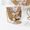 Girls' Straw Woven Coin Purse - Cute Outdoor Travel Handbag for Kids