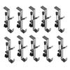 A84X-10Pcs Double-Layer Locking Desk Hook Bag Hook Office Desk Mobile Bag Hook Desk Side Table Hook