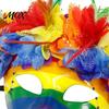 Maschera Floreale Mascherata Mardi Gras per Uomini Donne, Colorata Arcobaleno Comoda Festa Veneziana Festa di Ballo, Carnevale, Halloween Cosplay Costume Fiore