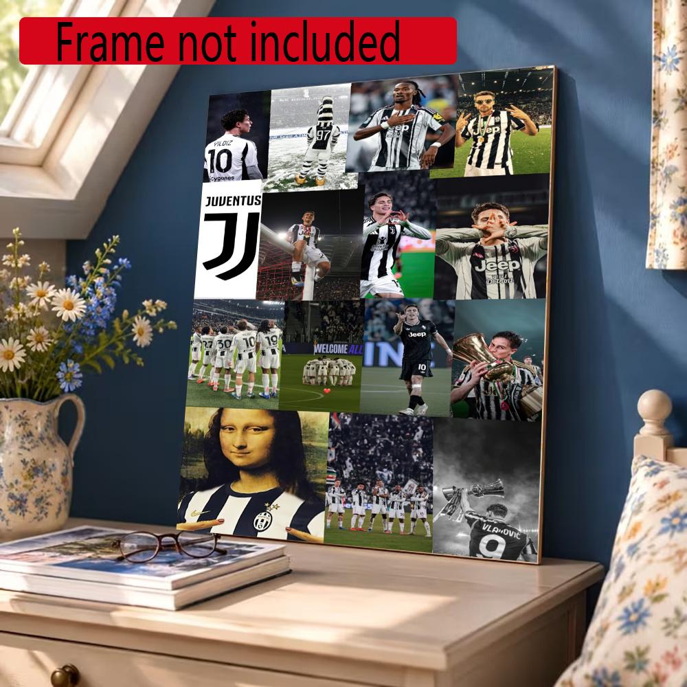 Juventus 5D Diamond Painting Round Diamond Rhinestones Mosaic Diamond Embroidery Wall Paintings Rhinestones Gift Frameless