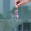 Metal Keyring Bowknot Keychain Pendant Car Key Chain Lovely Bows Keyrings Hanging Ornaments Bag Charm for Woman