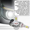 2 PCS 9005/HB3 Car LED Light Replacement, 3800LM 6000K Super Bright Waterproof C6 Fog Lighting Bulb, Plug & Play Led Headlights High And Low Beam Car