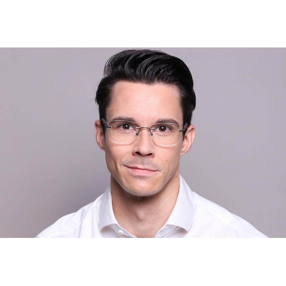 Rimless Square Grey Smartbuy Collection Harleigh Wm6501 C3 Fashion Unisex Eyeglasses