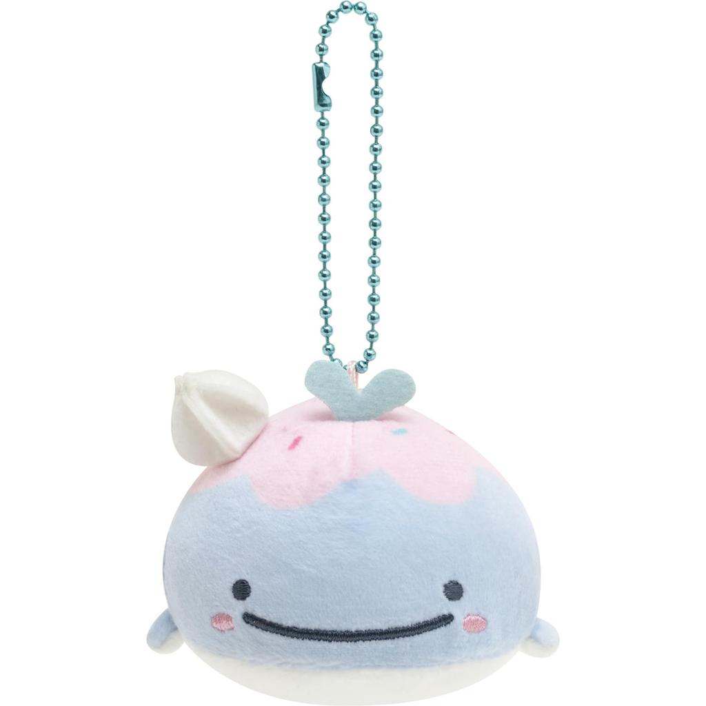 San-X Jinbei-san Round Hanging Plush Toy, Lost Whale MO56201