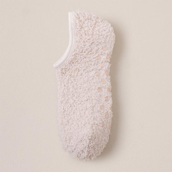 1 Paar Bodensocken Schweißabsorbierend Rutschfest Hochelastische Bündchen Flanellsocken Winter Indoor Warme Knöchelsocken Schuhwerk