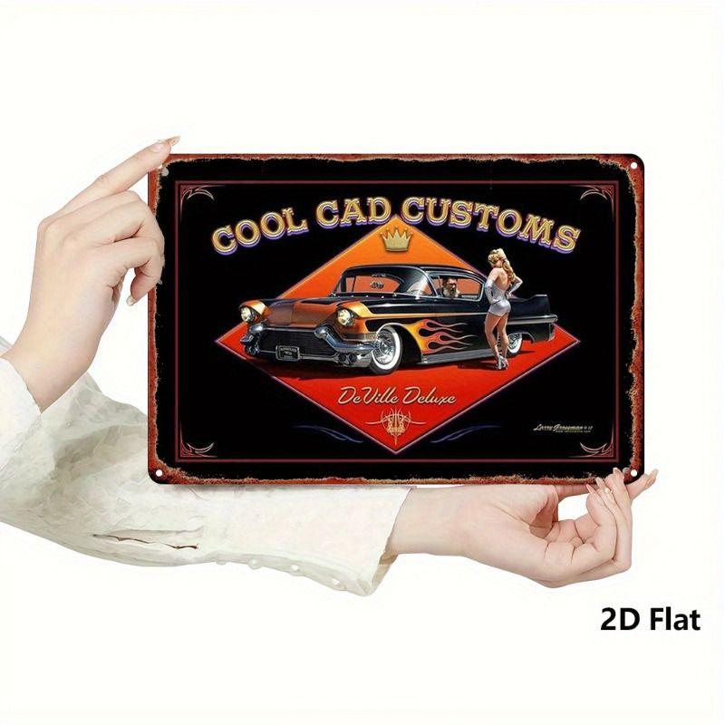 Vintage Metal Sign Road Trip Decor Man Cave Wall Art Retro Highway Art Garage Tin Sign