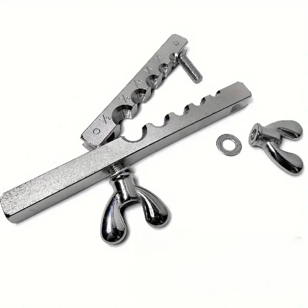 Copper Tube Expander 45 Degree Brake Pipe Flare Tool Kit with Adapters for Reaming Pipes
