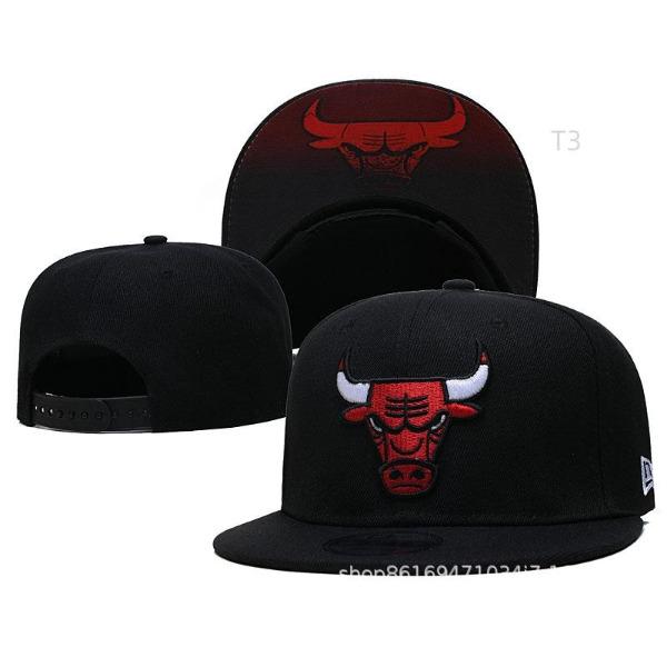 Source Baseball Cap Basketball League Bull Hat Street American Retro Embroidery Flat Edge Bull Head Casual Hat