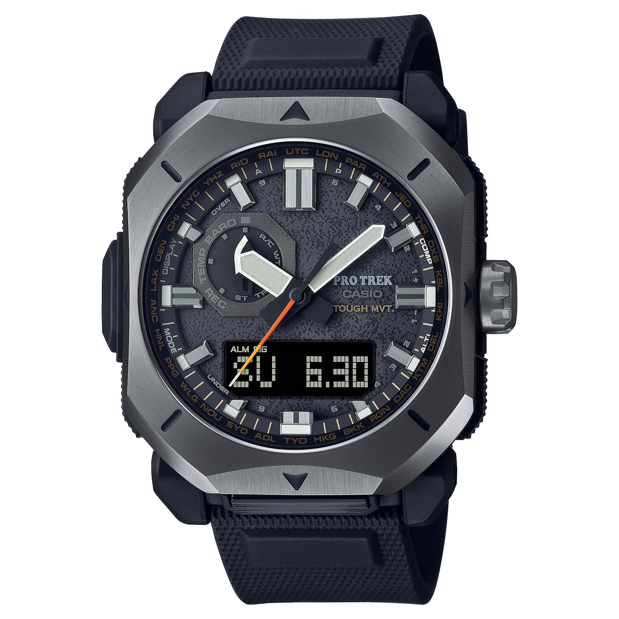 

Casio Pro Trek Men s Stainless Steel 100M Water Resistant Digital Alarm Quartz Watch PRW-6900Y-1 серый