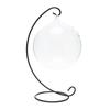 Hanging Glass Fish Tank Transparent Desktop Hanging Glass Fish Bowl with Stand for Office Home Decoration
