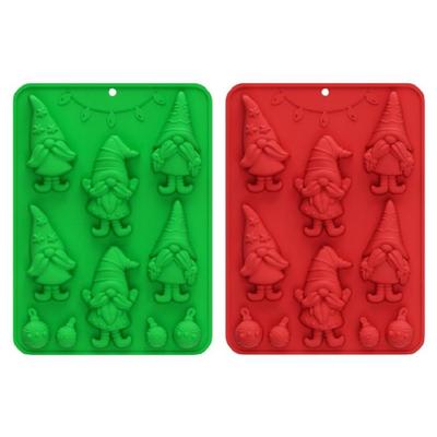 Premium Silikon Weihnachtsformen 230℃ Ofenfest Flexibles Design Für Schokolade Eiscreme Dessert Und Einfache Wartung