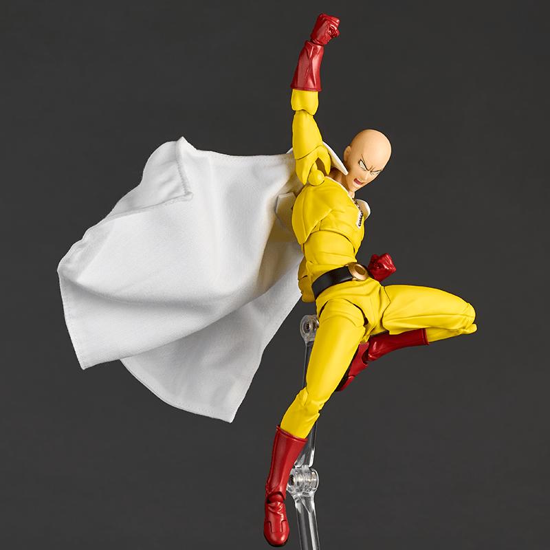 NEW Kaiyodo One Punch Man Saitama Action Figures Amazing Yamaguchi Revoltech Saitama Collection Room Decora Desk Toys Halloween