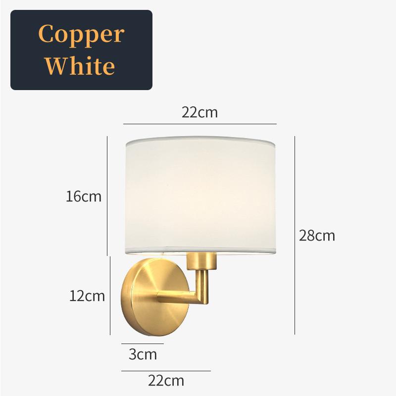 Wall Bedroom Lamp Modern 12W Bedside LED Wall Light Sconce Nordic for Living Room Indoor Aisle Corridor E27