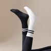 Calzini bianchi da donna Calzini sportivi in ​​cotone antiscivolo da palestra Autunno Inverno Calzini sportivi da ballo per pilates