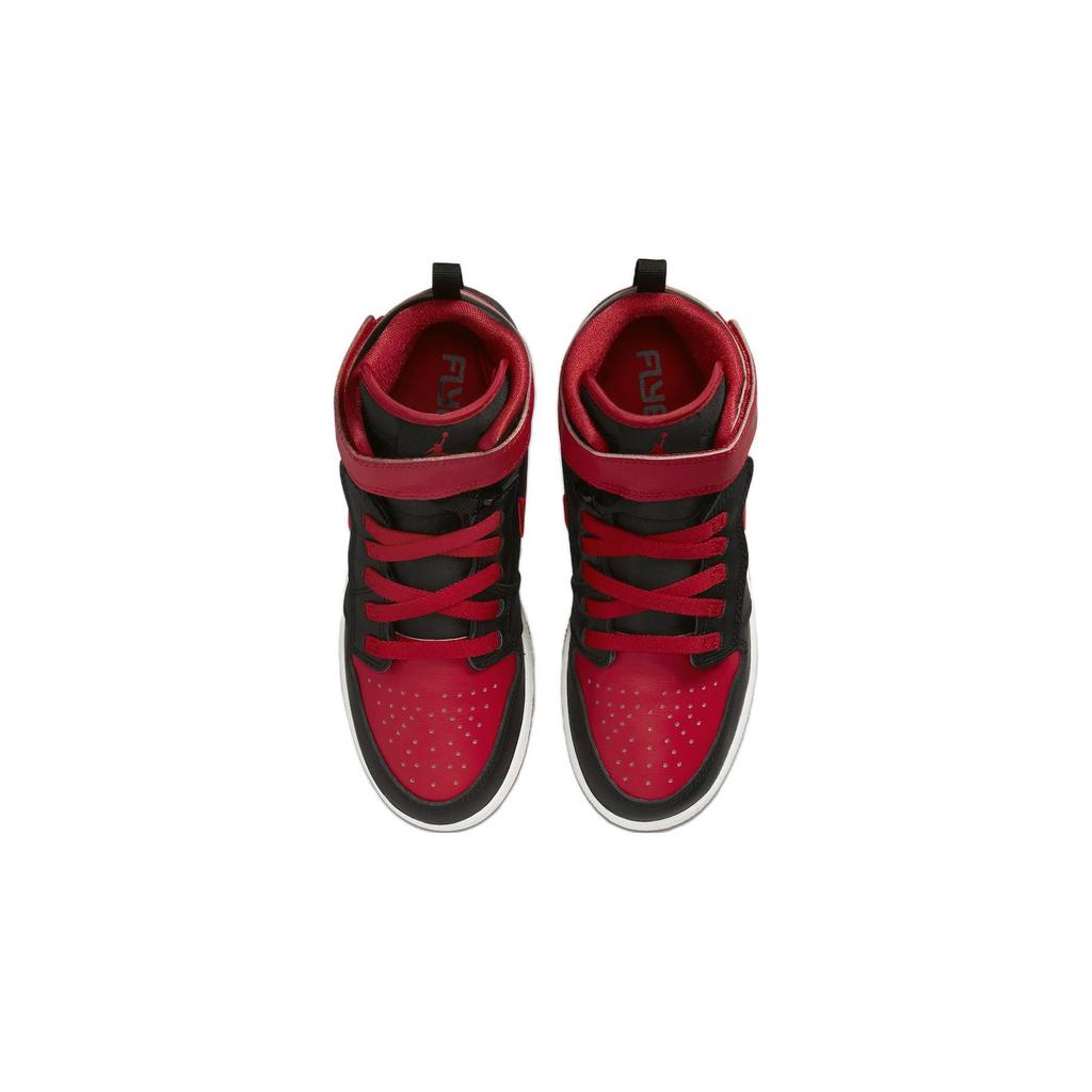 Sneakers per Bambini Air Jordan 1 High FlyEase GS Bred Nero Bianco Rosso Fuoco DC7986-060