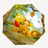 Ombrello da Viaggio a Tema Winnie the Pooh e Amici - 8 Stecche, Apertura e Chiusura Automatiche, Design Pieghevole Portatile, Ombrello Compatto ed Elegante