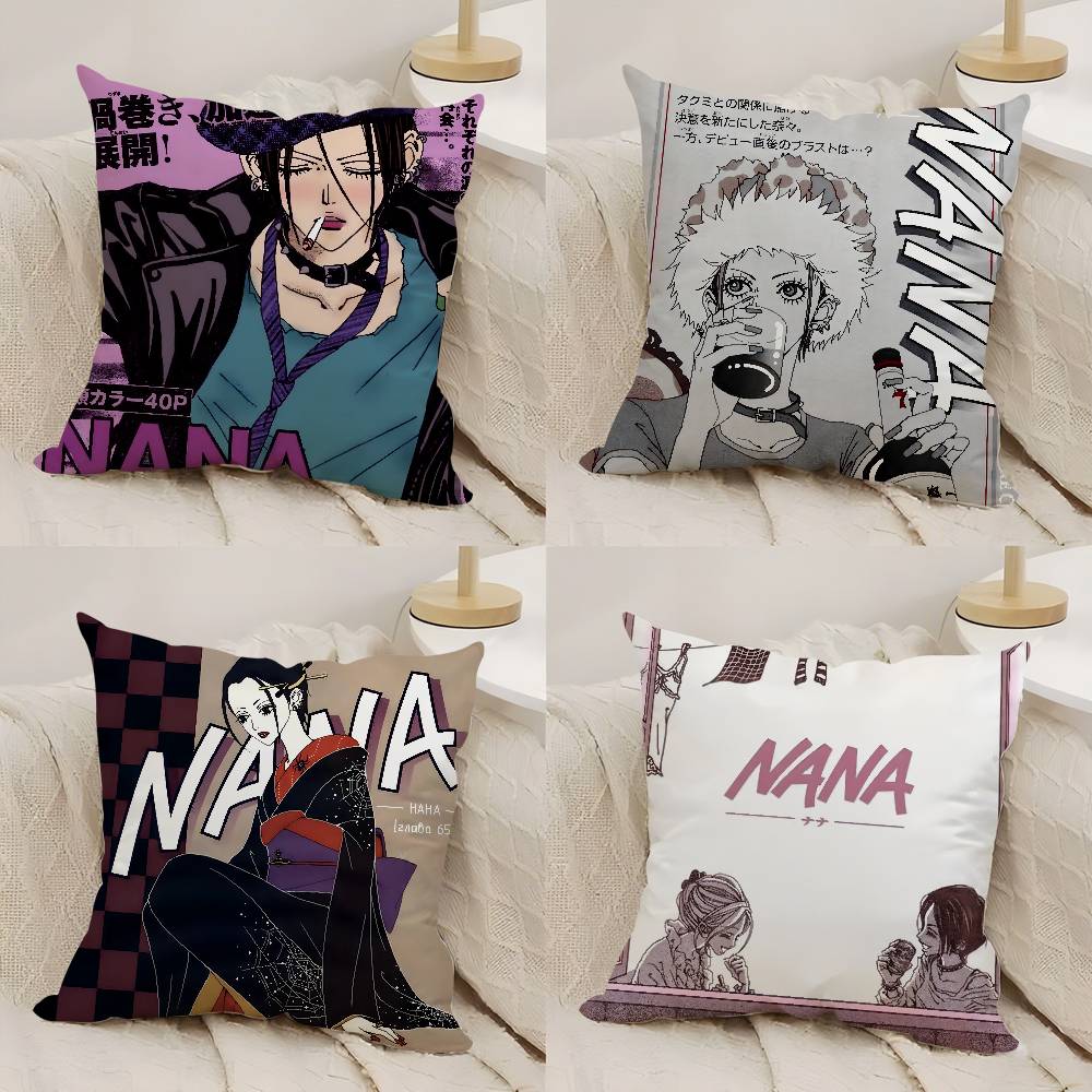 Arrival N-Nana Anime Pillow Case Home Dorm Chair Back Short Plush Double-Sided Printing Office Nap Time Cushion Cover