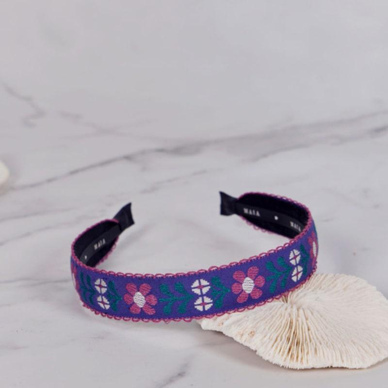 MAIA Flower Headband P - Purple