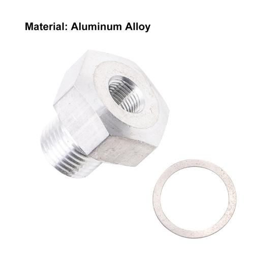 Oil Pressure Sensor Adapter Aluminium Alloy Male M16x1.5 To Female 1/8 NPT Sensor Adapter for GM LS Series Engine