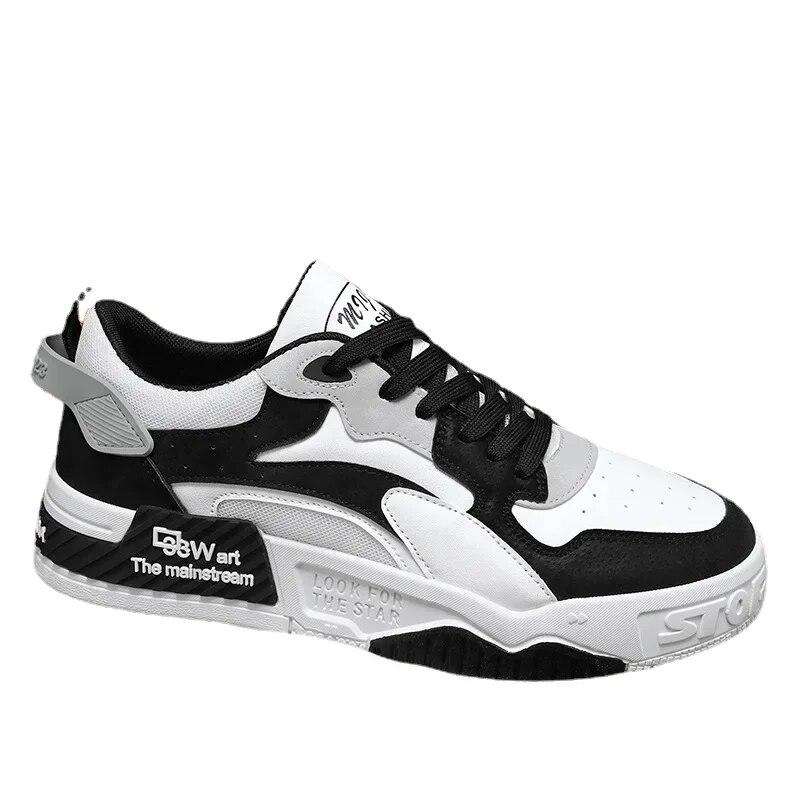 New Autumn Men's Sneakers Men's Comfortable Platform Shoes  Trend Lace-up Vulcanized Shoes White Casual Sneakers Zapatillas