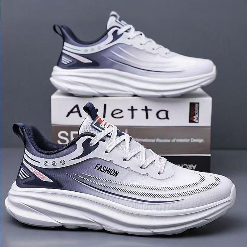 

New white sneakers men s shoes summer mesh shoes breathable mesh lightweight soft-soled student running shoes 45