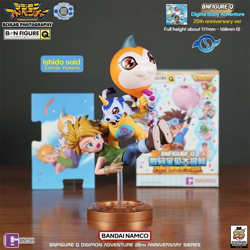 BN Figure Q Digimon Adventure 25th Anniversary Ver Series Blind Box Commemorative Childhood Desktop Decor Toys Mystery Box Gifts