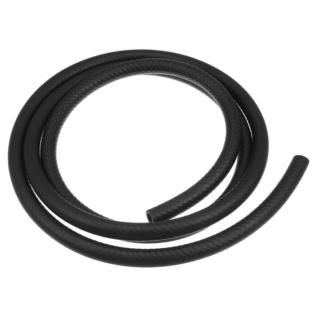 X AUTOHAUX Car Heater Hose Flexible Straight Heater Hose for Multipurpose Rubber 2 Meters 10mm Inner Diameter - Cars, Black, Long,