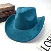 Western Cowboy Hat Women Woolen British Suede Light Board Peach Heart Top Hat Felt Hat