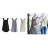 Cotton Linen Cross Back Apron with Pocket Cute for Bakings Painting Gardenings