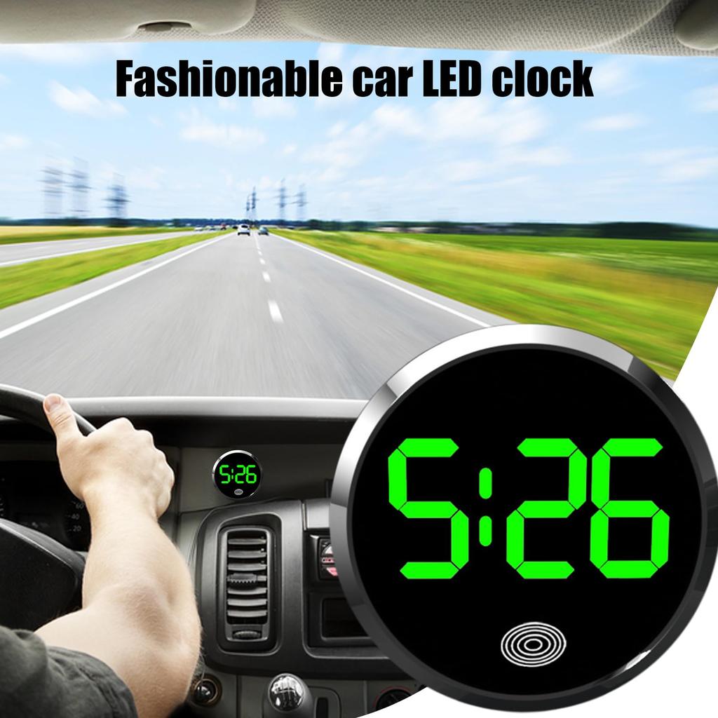 Car Clock for Dashboard - Touch Operation Car Watch, Portable