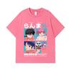 275 GSM Gewaschene T-Shirts 100% Baumwolle Ranma 12 V1 Druck Unisex Schweres Baumwoll-T-Shirt