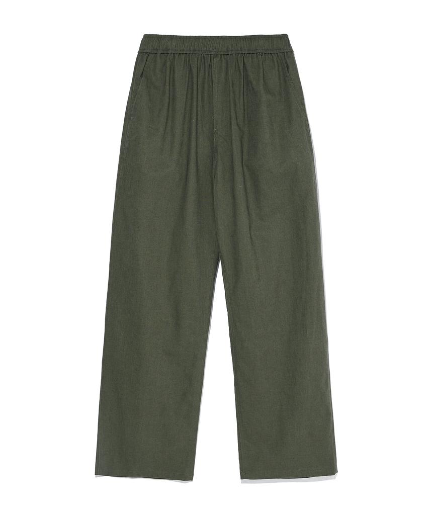 AOTT Linen Elastic Waist Wide Pants 5 Colors