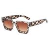 Women's Thick Square Frame Sunglasses: High-End UV Protection, Full Frame, Versatile Street Style.