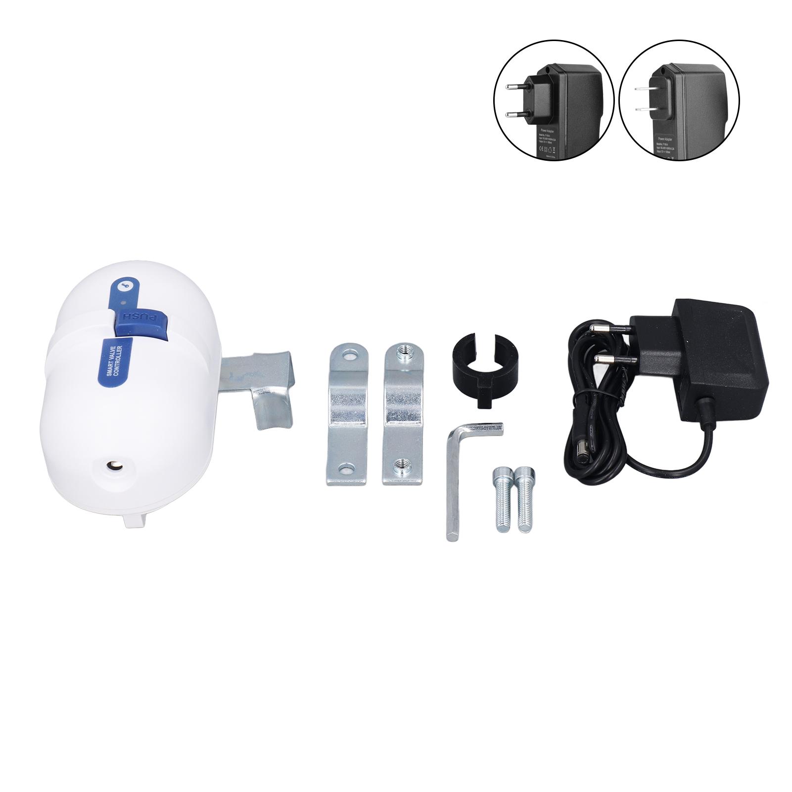 

Smart Valve Controller Bluetooth APP Remote Control Water Shutoff Controller for Farmland Garden Irr US Plug 100‑240V