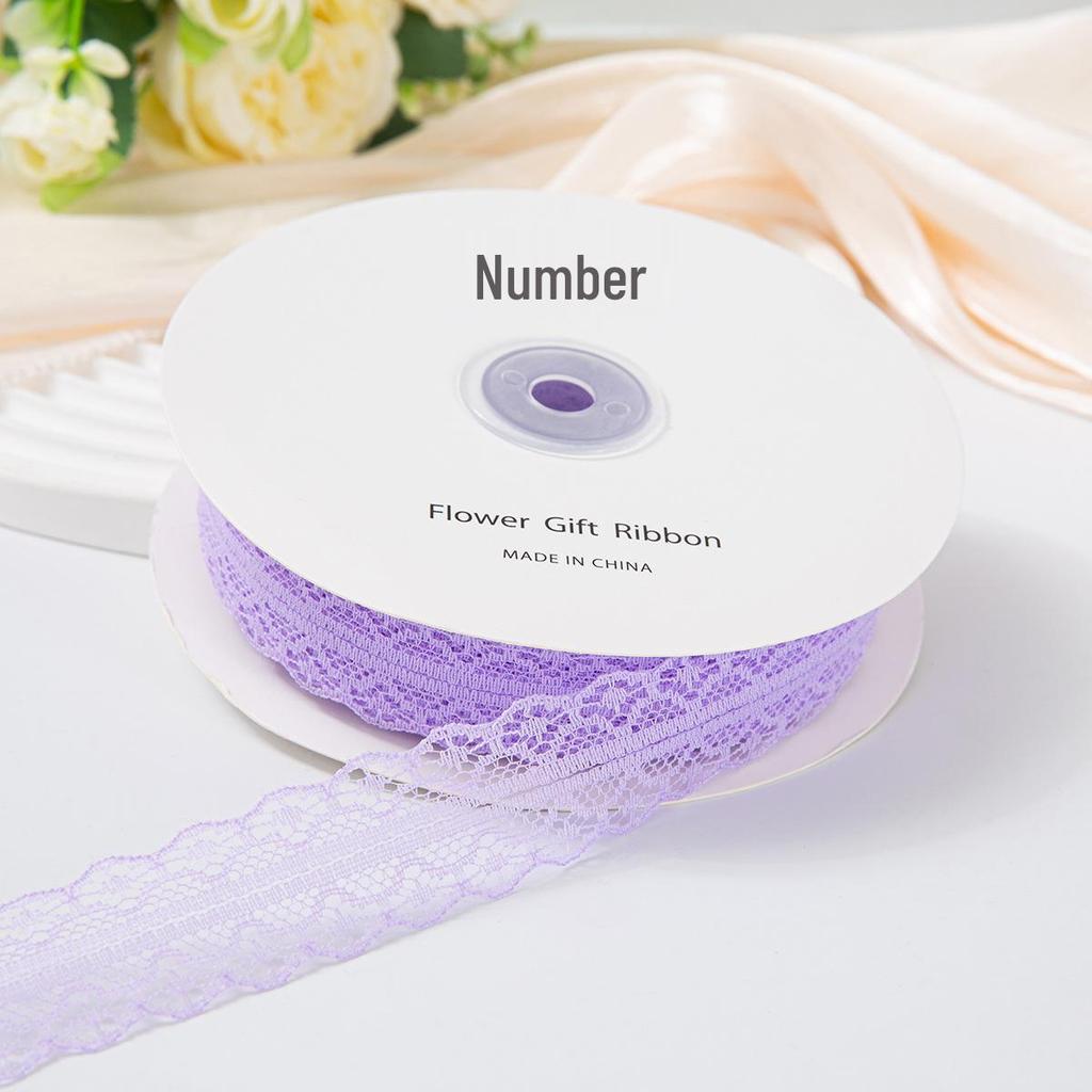 50-Yard Lace Ribbon with Rose and Butterfly Design for Cake Decoration and DIY Arts