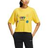Adidas Neo X Keith Haring T Shirts Women's Yellow Crew Neck Moderate HD7253