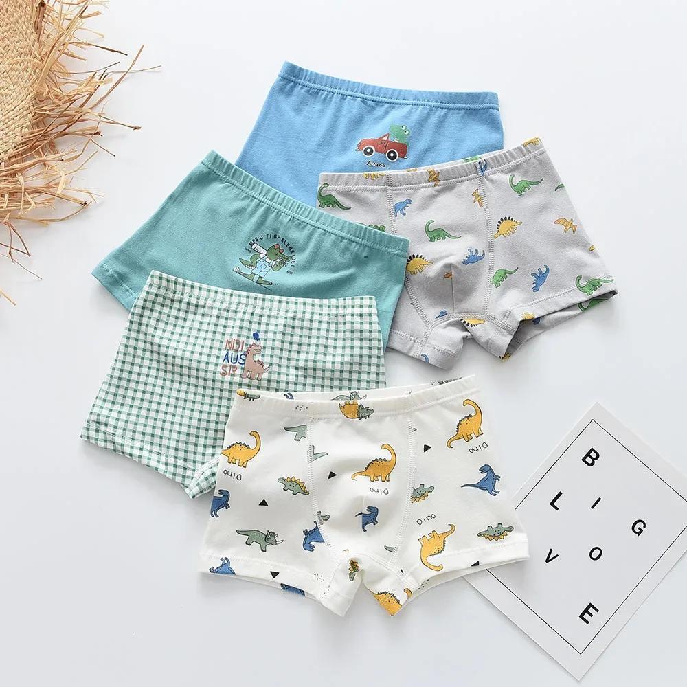 Coke Pear Jungen-Boxershorts aus Baumwolle – Mittelhohe Unterwäsche für Schüler und Kleinkinder