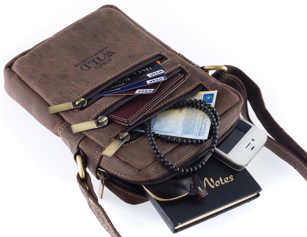 Men's Leather Shoulder Bag - Always Wild