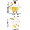 Transparent Cartoon Piggy Money Bank Handmade Lightweight Glass Money Jar Visible Durable Golden Beans Container Children