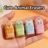 1/4pcs Pocket-Sized Space-Themed Eraser with Cute Astronaut & Rocket - Durable Rubber Erasers Suitable for Office