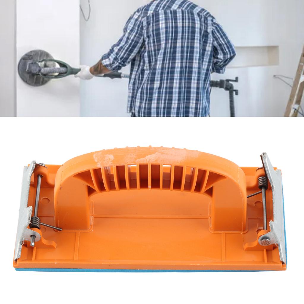 Hand   Sander Bracket Plastic Sandpaper Sheet Holder Manual Hand Sanding Block