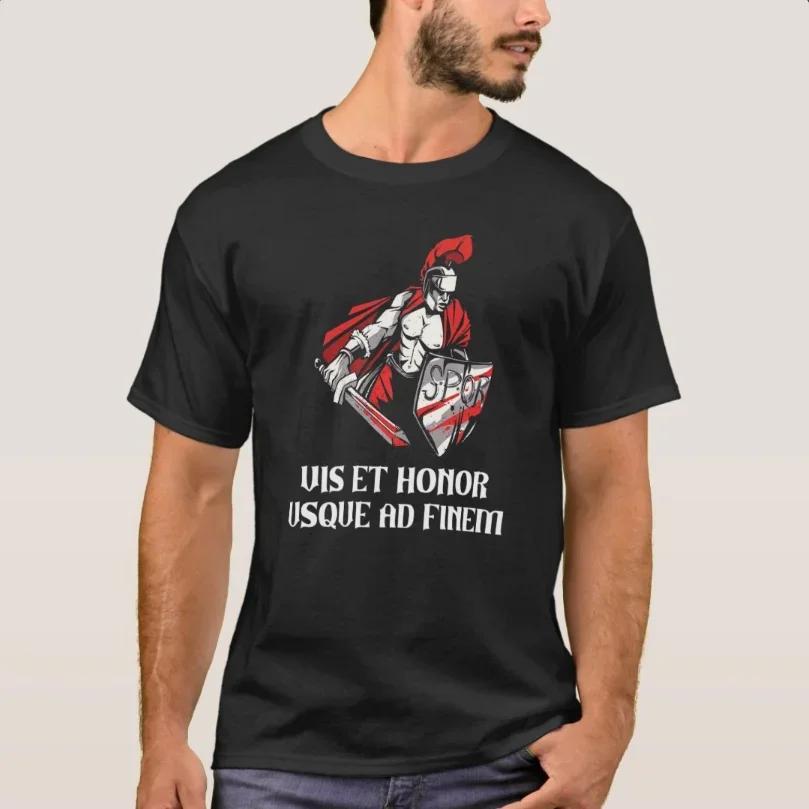 Antique Roman Empire Legionary SPQR Roman Legion TShirt 100 Cotton ONeck Summer Short Sleeve Casual Mens Tshirt Size S3XL S