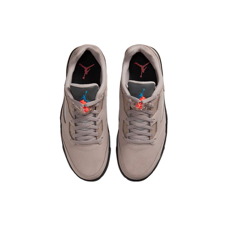 Paris Saint-Germain x Air Jordan 5 Retro Low Paname Sneakers Unisex Grigio Pomice Game-Royal DX6325-204
