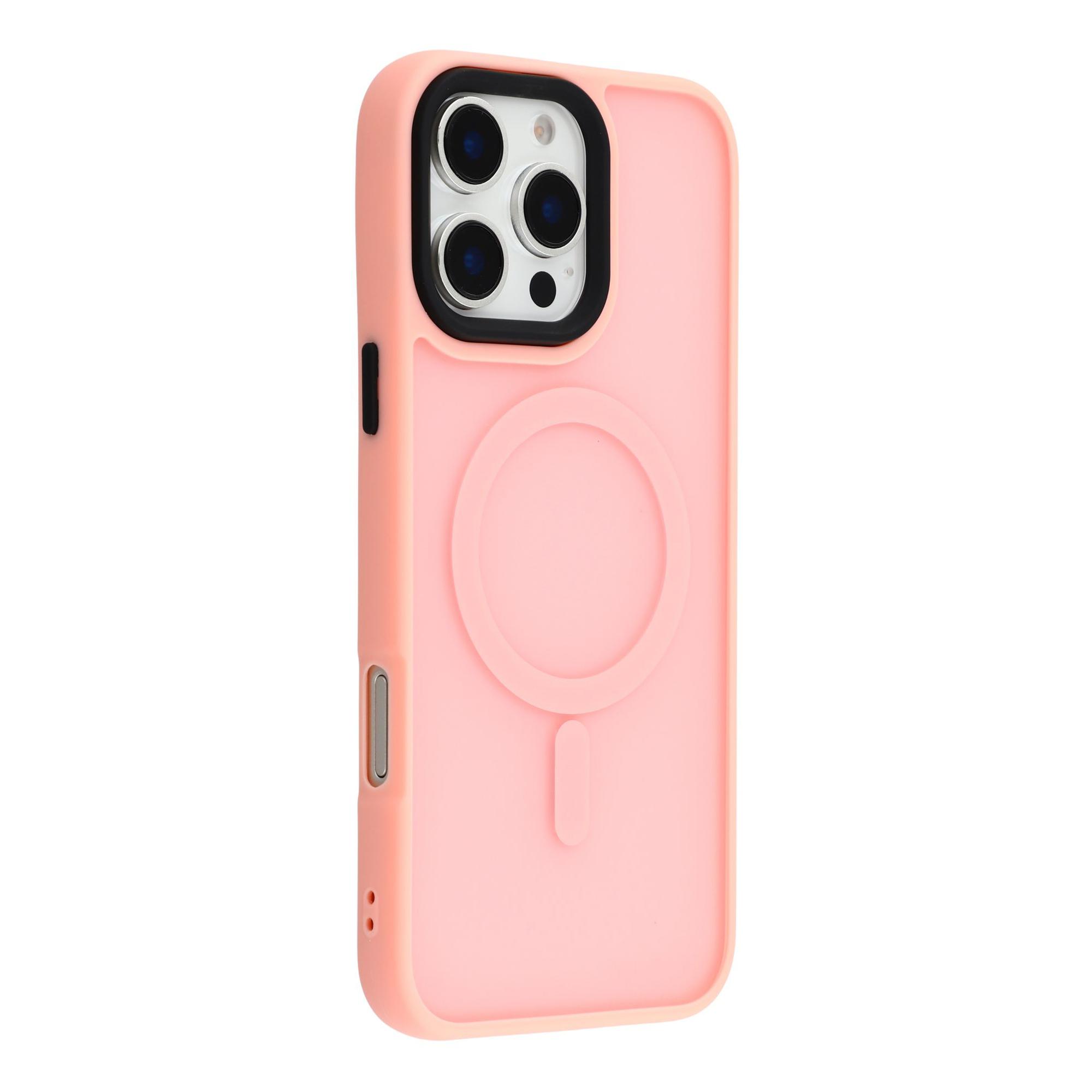 

For iPhone 16 Pro Max Case Compatible with MagSafe Skin-Touch PC+TPU Phone Cover
